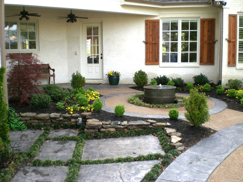 A nicely designed landscape installation.