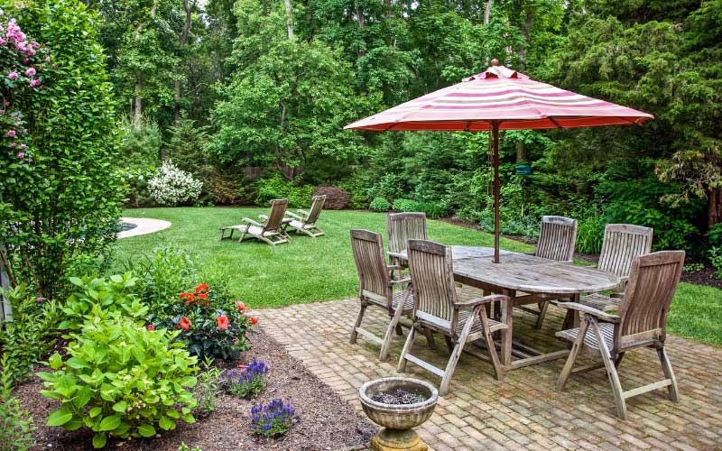 Southern backyard.